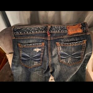 Express Dark Blue Skinny Jeans